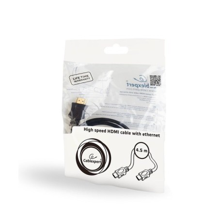 Gembird cable hdmi v1.4 high speed 4.50m  ethernet ccs negro cc-hdmi4l-15