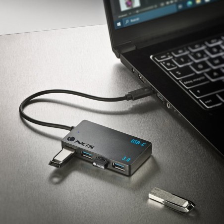 Hub usb tipo-c ngs wonderihub4 4xusb