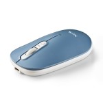 Ratón inalámbrico por bluetooth ngs shell-rb batería recargable hasta 1600 dpi azul blanco rosa
