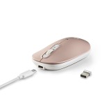 Ratón inalámbrico por bluetooth ngs shell-rb batería recargable hasta 1600 dpi azul blanco rosa