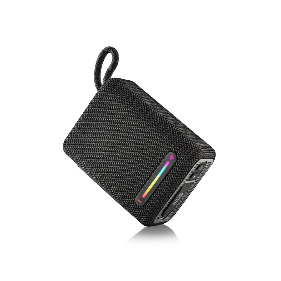 Ngs altavoz port bt luces rgb ipx6 color negro 15w