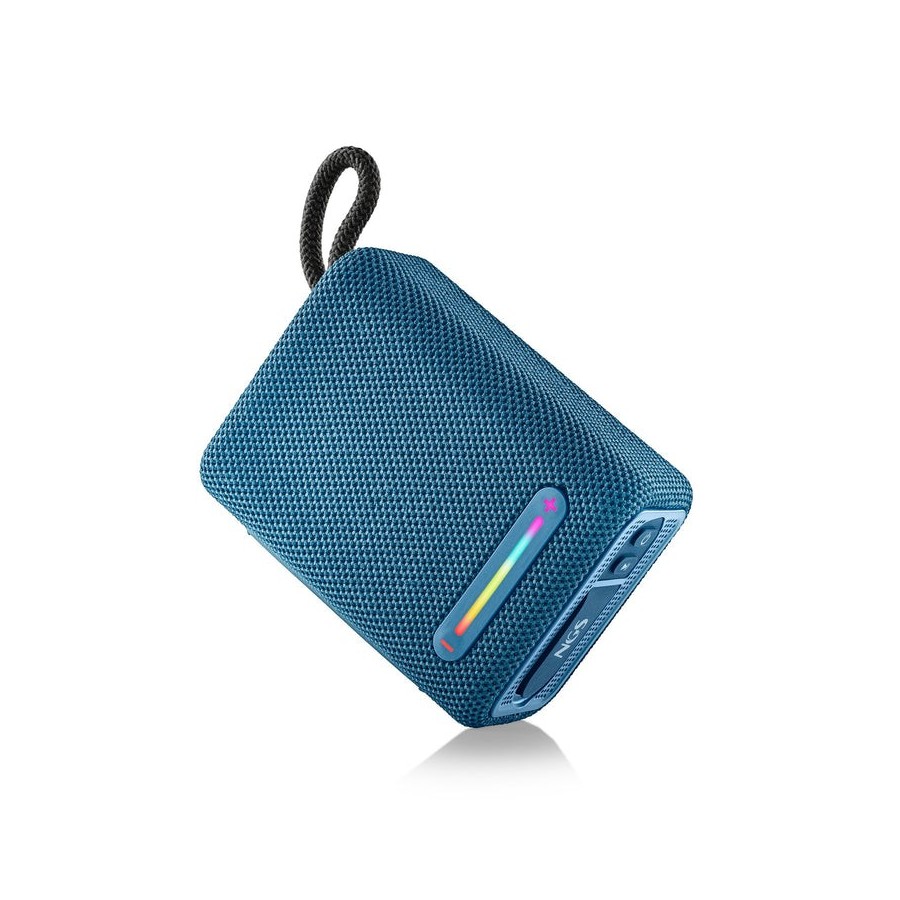 Ngs altavoz port bt luces rgb ipx6 color azul 15w