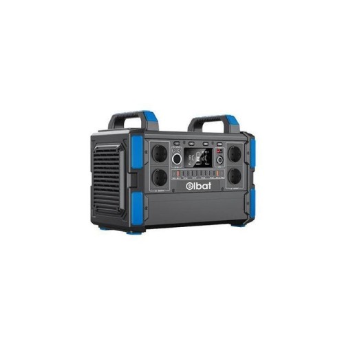 Elbat generador de energia portatil - 1000w - bateria de litio 327.600mah - funcion bms - carga con panel solar -