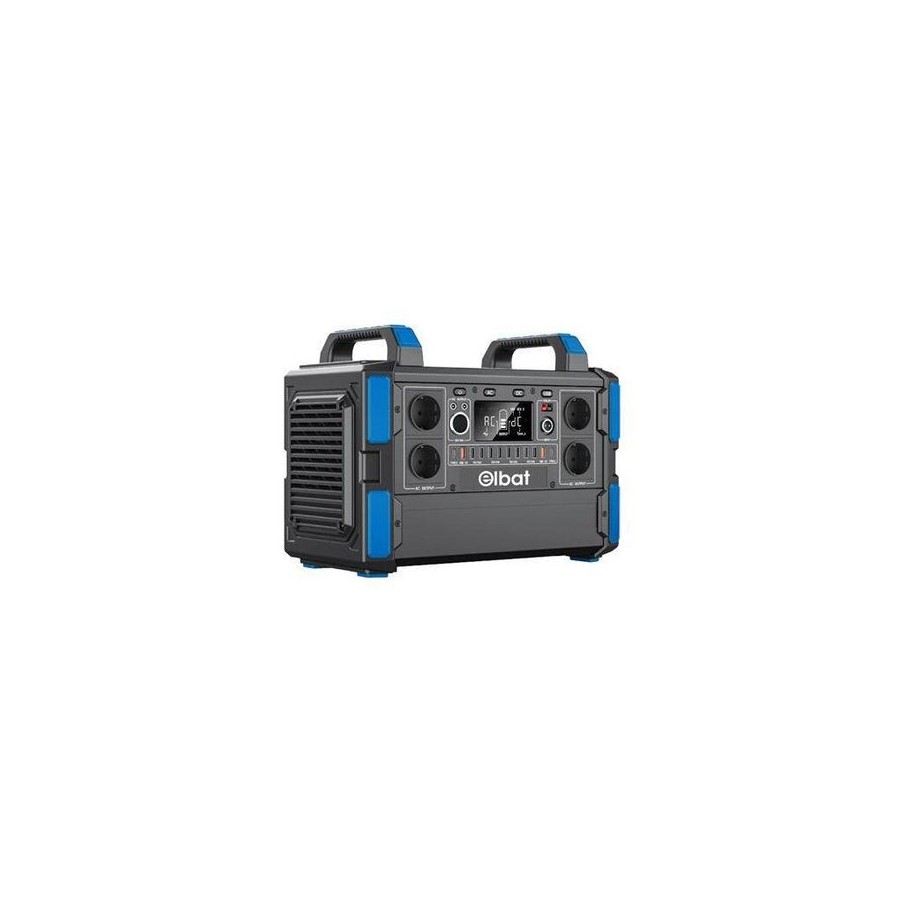 Elbat generador de energia portatil - 1000w - bateria de litio 327.600mah - funcion bms - carga con panel solar -