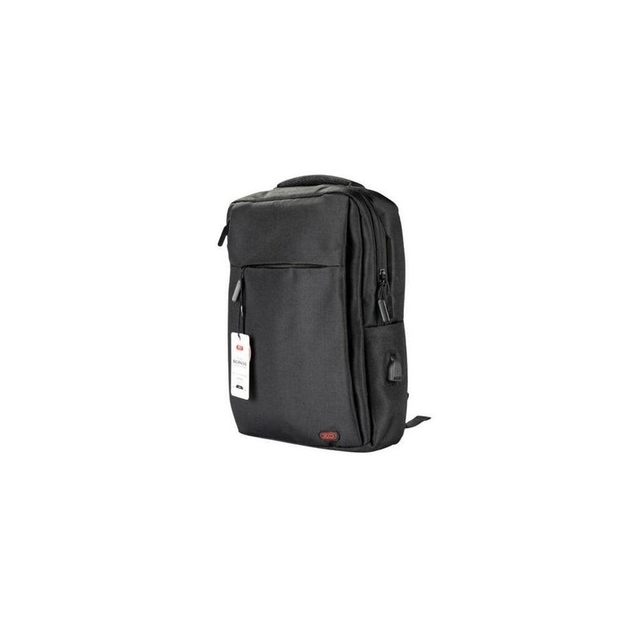 Xo mochila para portatil - hasta 15.6" - impermeable y resistente - carga rapida usb - diseño ergonomico - color negro