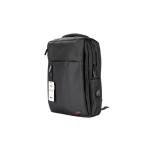Xo mochila para portatil - hasta 15.6" - impermeable y resistente - carga rapida usb - diseño ergonomico - color negro