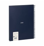 Milan cuaderno espiral formato a4 pautado 7mm - 80 hojas de 95 gr/m2 - microperforado, 4 taladros - color azul oscuro