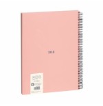 Milan cuaderno espiral formato a4 cuadricula 5x5mm - 80 hojas de 95 gr/m2 - microperforado, 4 taladros - color rosa