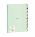 Milan cuaderno espiral formato a4 cuadricula 5x5mm - 80 hojas de 95 gr/m2 - microperforado, 4 taladros - color verde