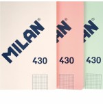 Milan libreta encolada formato a4 cuadricula 5x5mm - 48 hojas de 95 gr/m2 - microperforado - tapa blanda - color verde