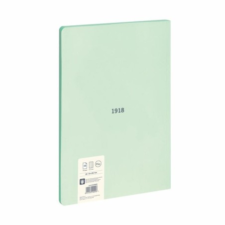Milan libreta encolada formato a4 cuadricula 5x5mm - 48 hojas de 95 gr/m2 - microperforado - tapa blanda - color verde