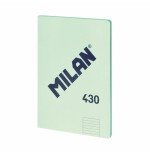 Milan libreta encolada formato a4 pautado 7mm - 48 hojas de 95 gr/m2 - microperforado - tapa blanda - color verde