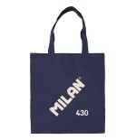 Milan serie 1918 tote bag bolsa de tela - tamaño  50x38x41cm - asa larga 27cm - tejido 'ripstop' - color azul oscuro