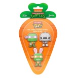 Blister 3 figuras carrot pocket pop tortugas ninja donatello shredder michelangelo