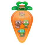 Blister 3 figuras carrot pocket pop tortugas ninja splinter leonardo raphael