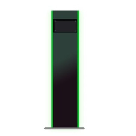Stand para montaje en suelo de kiosko 10pos 10k-32w. incluye luz lateral personalizable con mando a distancia.