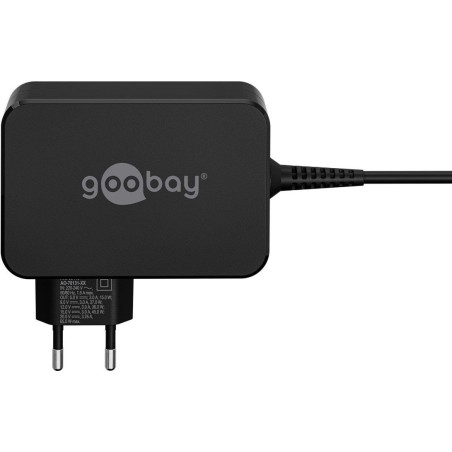 Cargador goobay 65420 portátil negro corriente alterna carga rápida interior