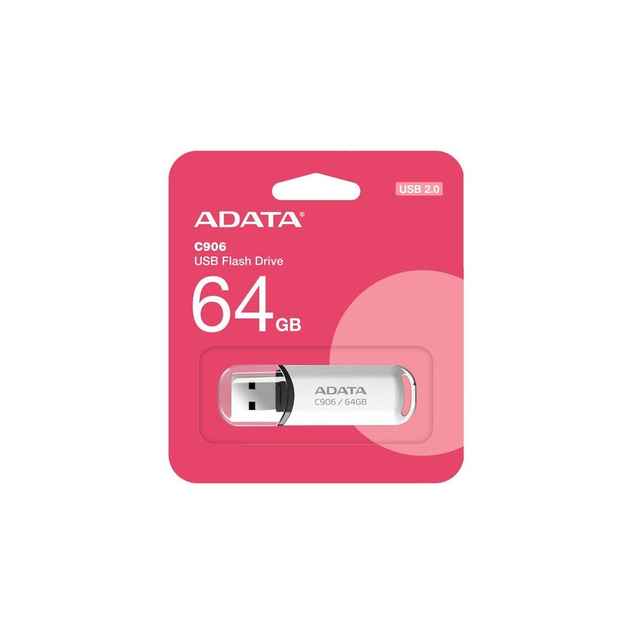 Pendrive adata c906 64gb usb 2.0 blanco