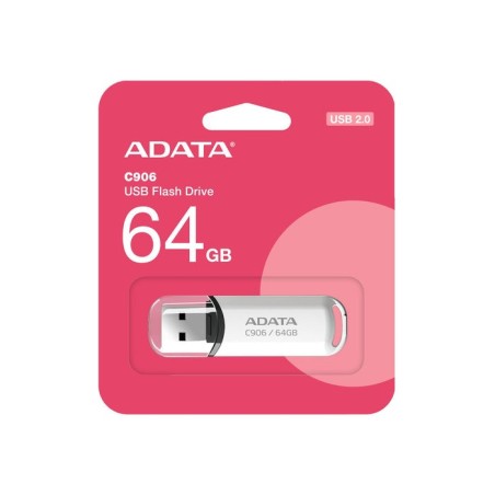 Pendrive adata c906 64gb usb 2.0 blanco