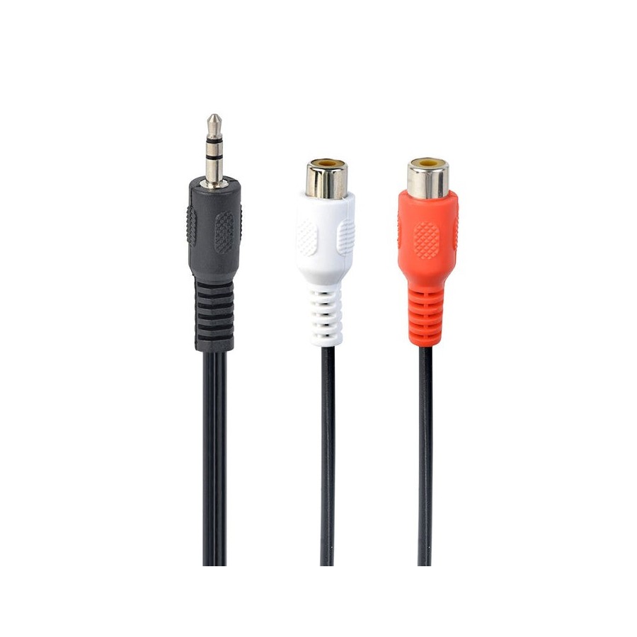 Gembird cable audio jack 3.5 a 2xrca m/h 0.2m cca-406