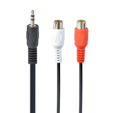 Gembird cable audio jack 3.5 a 2xrca m/h 0.2m cca-406