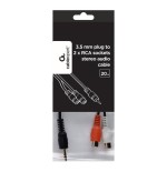 Gembird cable audio jack 3.5 a 2xrca m/h 0.2m cca-406