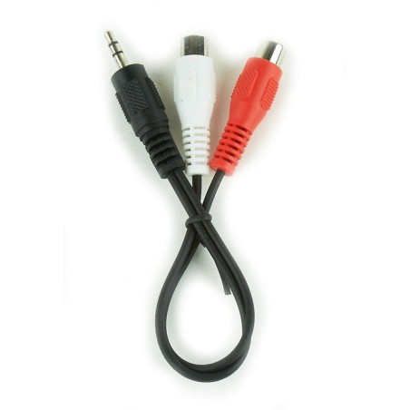 Gembird cable audio jack 3.5 a 2xrca m/h 0.2m cca-406