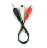 Gembird cable audio jack 3.5 a 2xrca m/h 0.2m cca-406