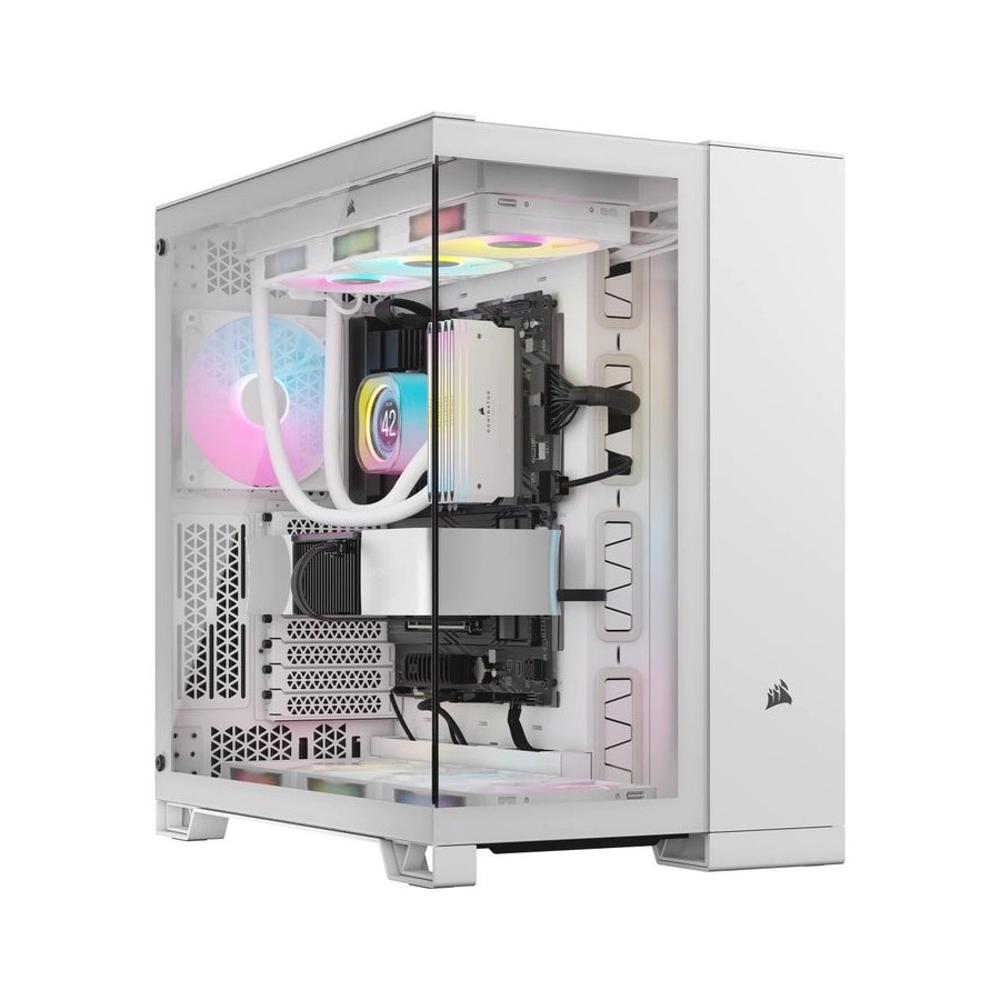 Caja pc corsair 6500x dual cc-9011258-ww blanco