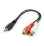 Gembird cable audio jack 3.5 a 2xrca m/h 0.2m cca-406