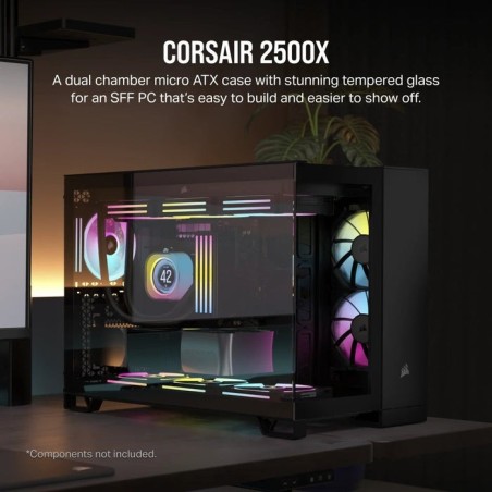 Caja pc corsair 2500x dual negro cc-9011265-ww