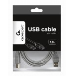 Gembird cable usb 2.0 tipo a/b m/m 1.8m (impresora)