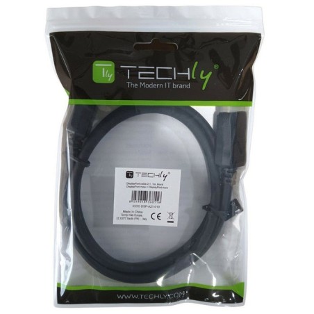 Techly cable displayport 2.1 audio video m m 4k 5m negro