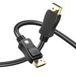 Techly cable displayport 2.1 audio video m m 4k 5m negro