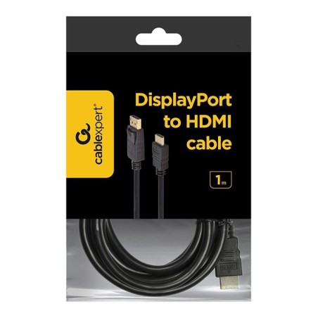 Gembird cable displayport a hdmi 1m negro cc-dp-hdmi-1m