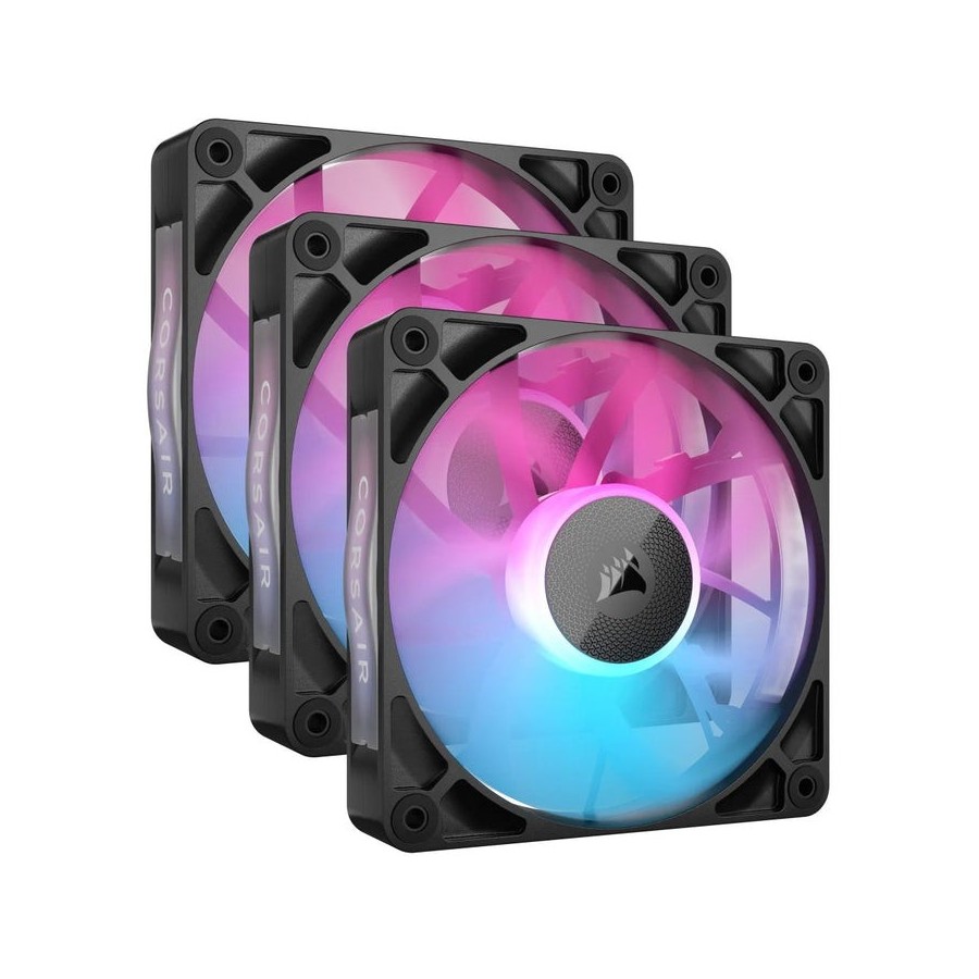 Corsair ventilador 120*120*25 rx120 rgb icue link triple kit