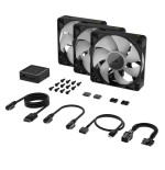 Corsair ventilador 120*120*25 rx120 rgb icue link triple kit