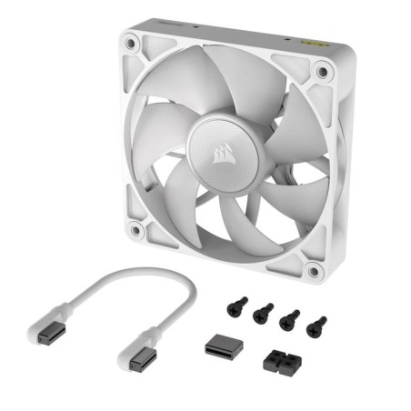 Corsair ventilador 120*120*25 rx120 rgb icue link blanco single
