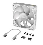 Corsair ventilador 120*120*25 rx120 rgb icue link blanco single