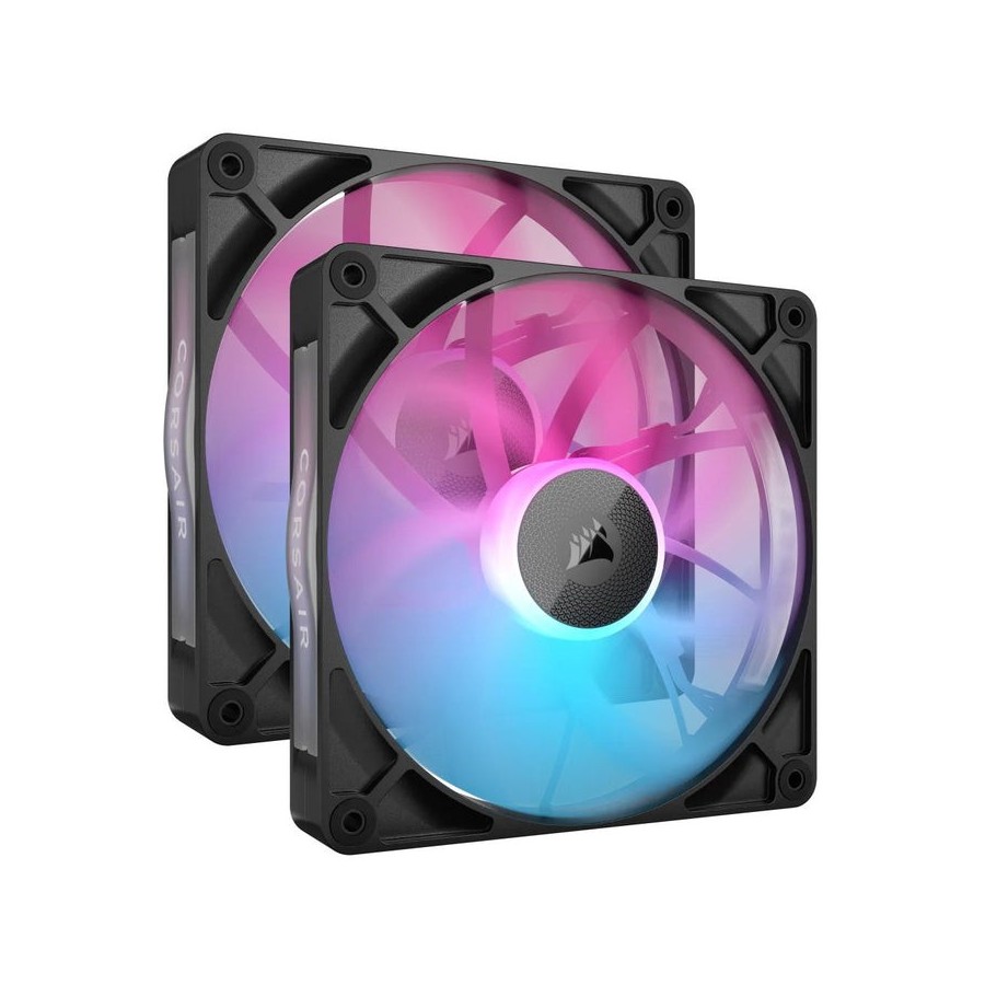 Corsair ventilador 140*140*25 rx140 rgb icue link dual kit