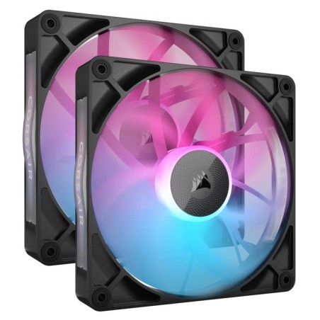 Corsair ventilador 140*140*25 rx140 rgb icue link dual kit