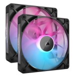 Corsair ventilador 140*140*25 rx140 rgb icue link dual kit