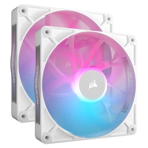 Corsair ventilador 140*140*25 rx140 rgb icue link blanco dual