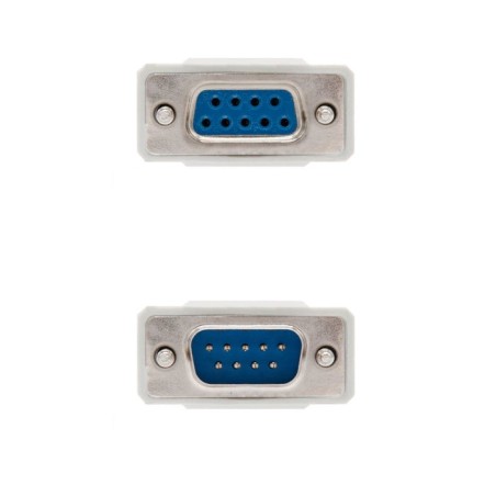 Nanocable cable serie rs232 db9 macho a db9 hembra 1.80m - beige