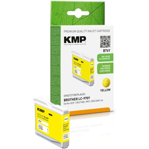 Kmp cartucho brother lc-970y 300 s. amarillo