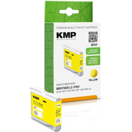 Kmp cartucho brother lc-970y 300 s. amarillo
