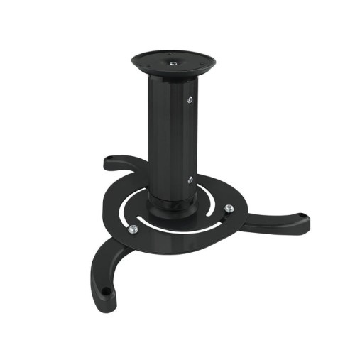 Tooq soporte universal de techo para proyector - inclinable y giratorio - peso max 10kg - negro