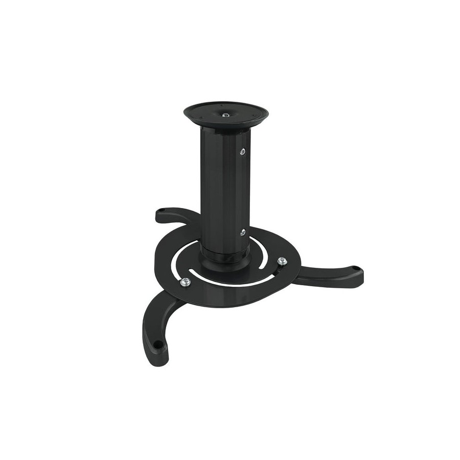 Tooq soporte universal de techo para proyector - inclinable y giratorio - peso max 10kg - negro