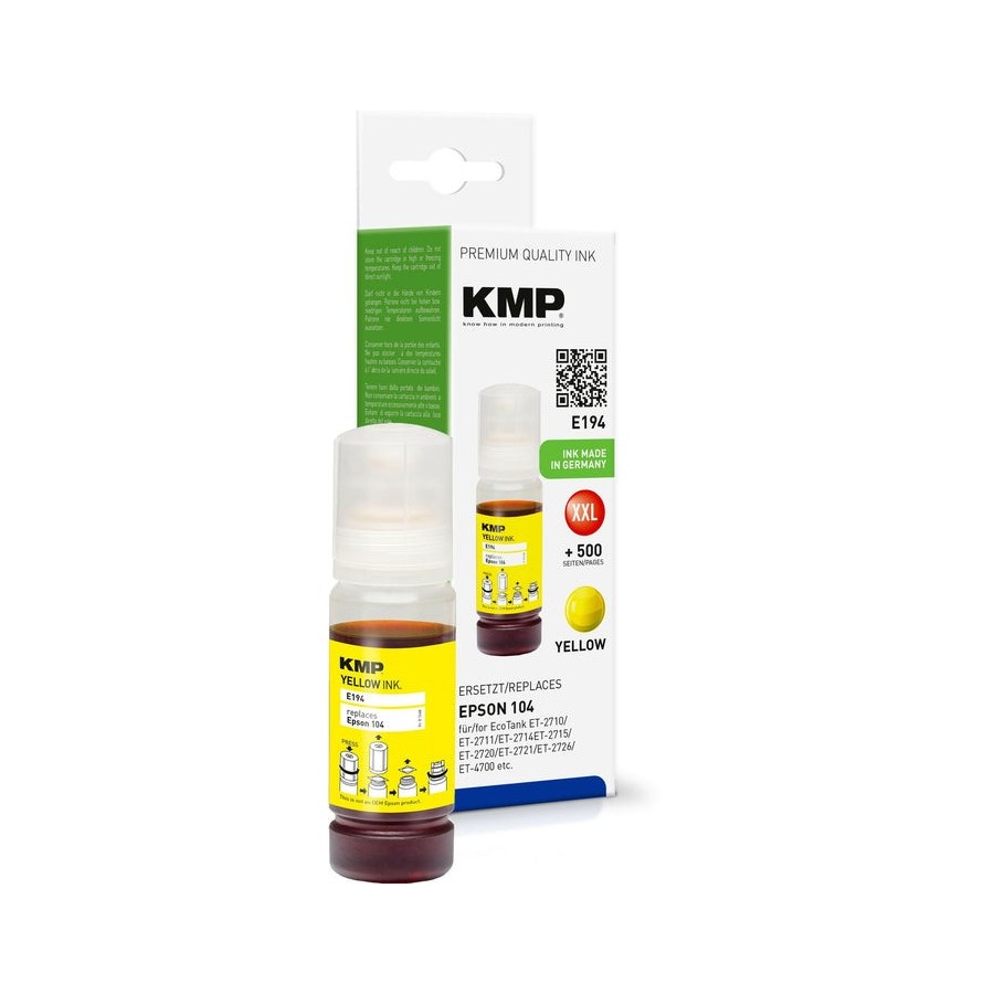 Kmp tinta ecotank t00p4 8000 s. amarillo remanufactured