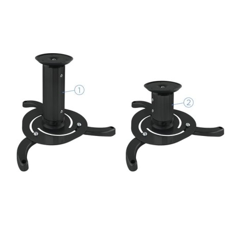 Tooq soporte universal de techo para proyector - inclinable y giratorio - peso max 10kg - negro